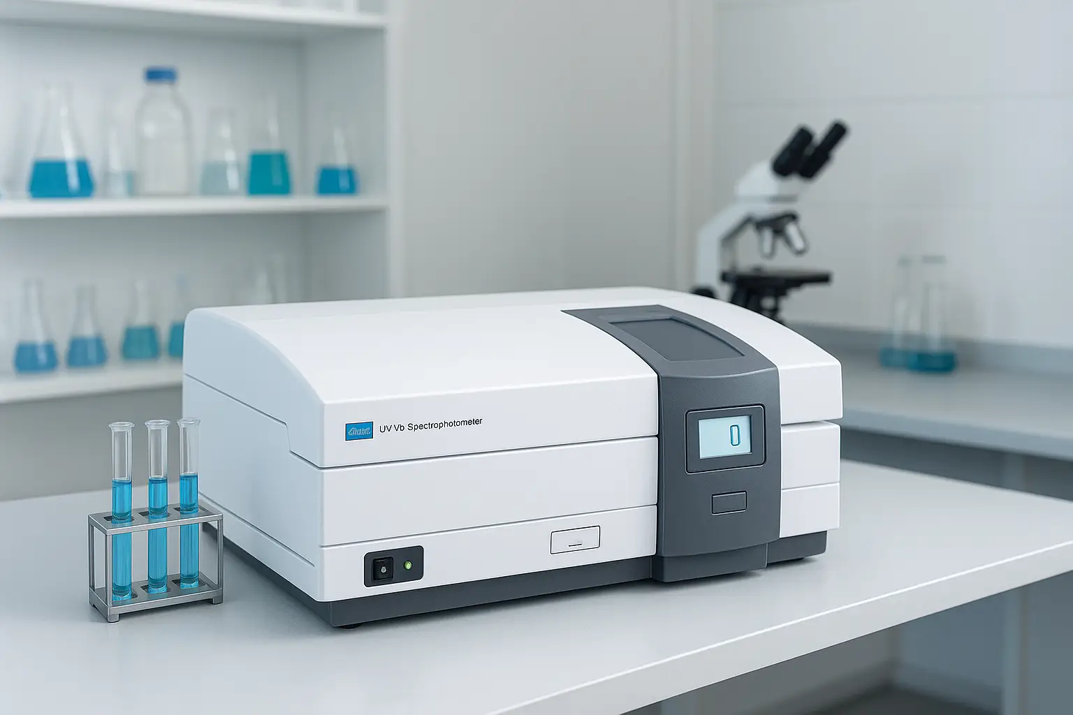 دستگاه اسپکتروفتومتر uv-vis در آزمایشگاه